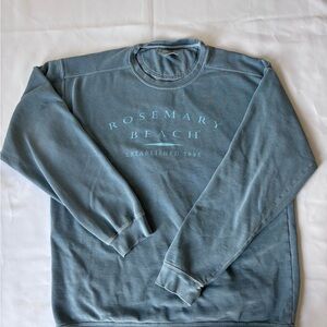 Seaside Comfort Colors Men's Crewneck Sweater Slate Blue